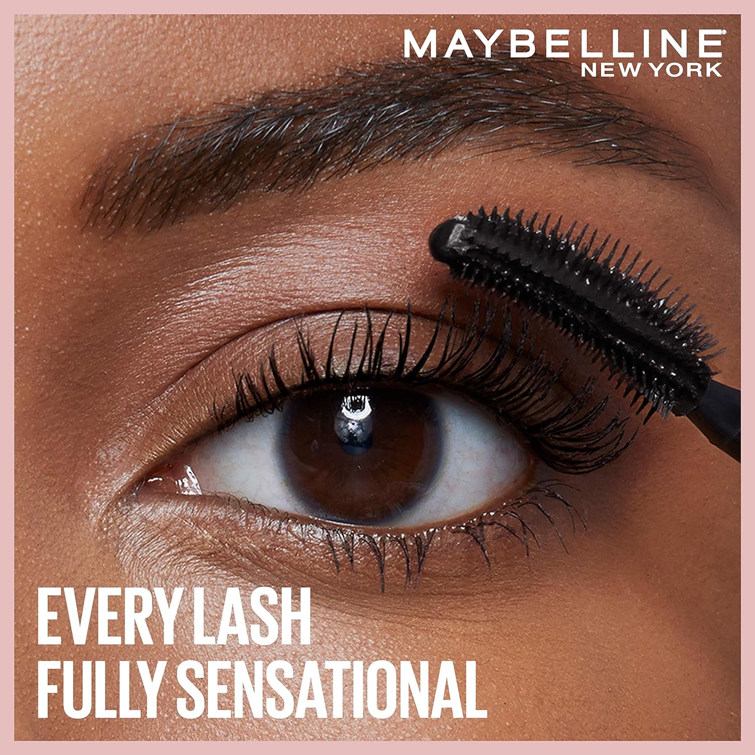 Maybelline Lash Sensational Washable Mascara, Lengthening and Volumizing for a Full Fan Effect, Blackest Black, 1 Count - Image 5